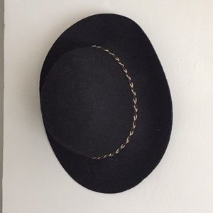 Wool Felted hat with braid